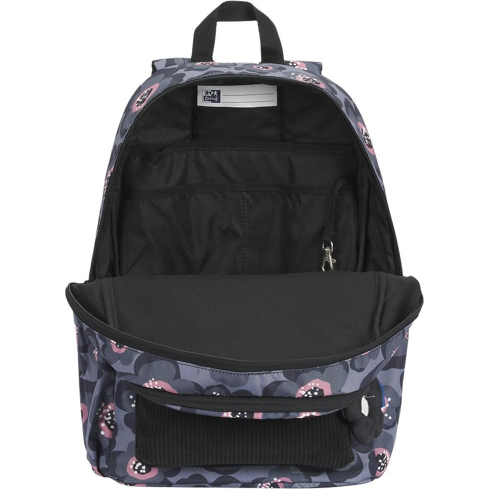 Plecak szkolny Oxford Bloom szary